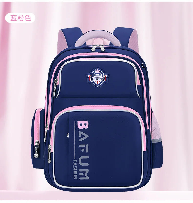 2025 New Design Large Capacity Ergonomic Teen School Backpack Waterproof Lightweight Spine Protection for Grades 1-3-6 Students