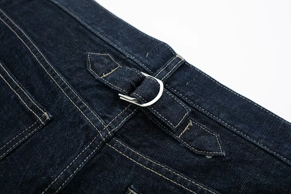 HH Denim Jacket For Women Vintage Single Breasted Lapel Long Sleeve Jackets Fashion Female High Street Outerwear Denim Coats