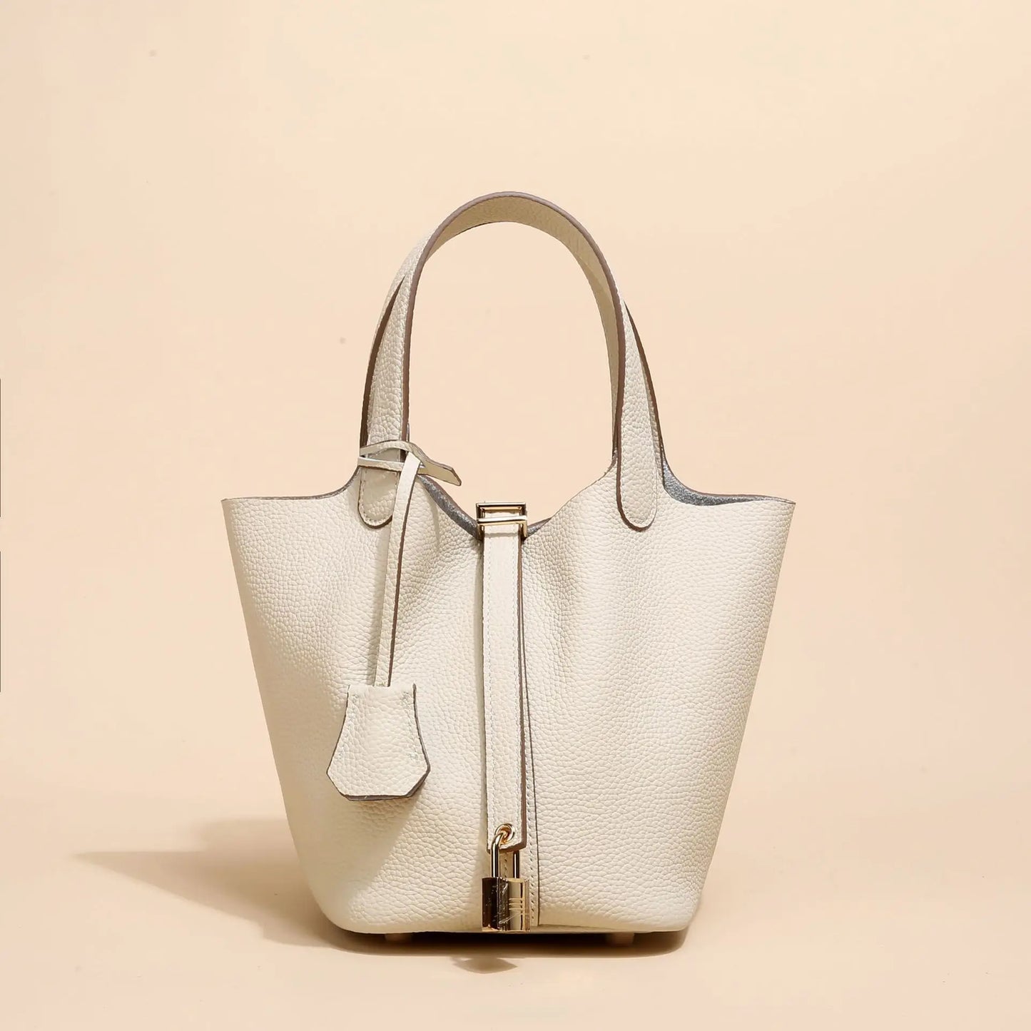 Fashion Classic Womens Bucket Bags Leather Lady Hand Bags High Quality Genuine Leather Luxury Ladies Top Handle Handbags
