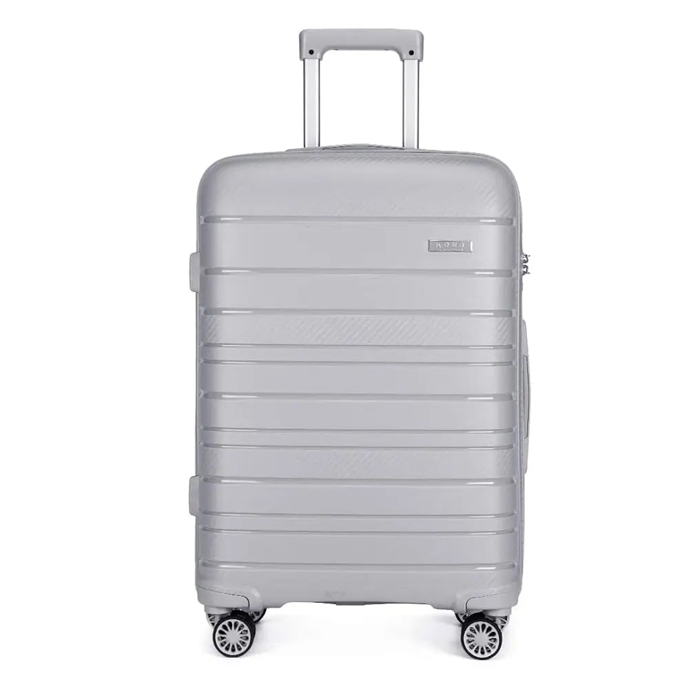 KONO 40L hand luggage Trolley Suitcase Lightweight 4 Twin wheels Hard suitcase TSA Lock Polypropylene