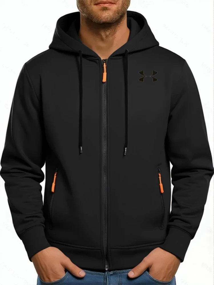 Casual Fashion Black Gray Zip Hip Hop Sportswear Sweatshirt Men/Women Publishing House Men's Hoodie promo streetwear promo