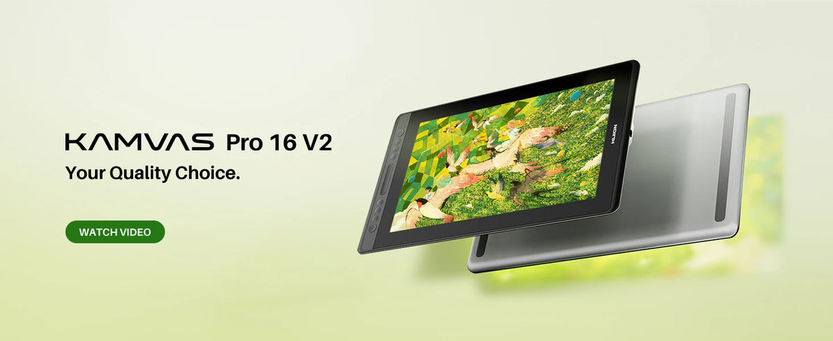 HUION Kamvas 13 Graphic Tablet Monitor 120%sRGB Battery-Free Pen Display Drawing Monitor 8192 Levels Pen with Express Keys Gamut
