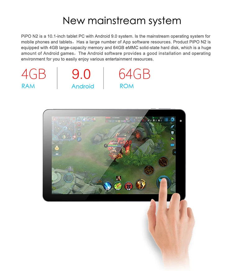 2026 PiPO N2 Wifi Tablet PC 10.1" 4GB RAM 64GB ROM Optional Docking Station Speaker Android Tablet
