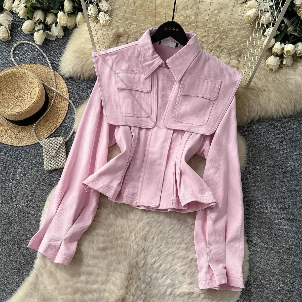 SINGREINY Fashion Senior Denim Jacket New French Classic Lapel Full Sleeves Slim Outwear Women Autumn Chic Elegant Workwear Coat