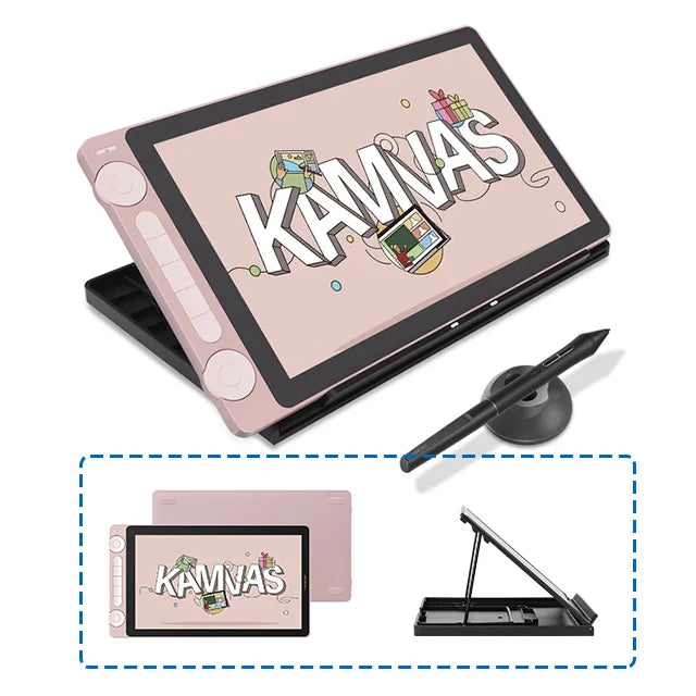 Huion Kamvas 13 (Gen 3) Graphics Tablet with Screen Pentech 4.0 16K Levels Pressure Pen Display Dual Dials 5 Press Keys