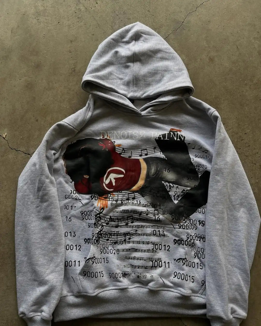 Vintage Embroidery Print Hoodies Women Grunge Sweatshirt Tops Streetwear Harajuku Gothic Y2k Style Hoodie Women Clothing