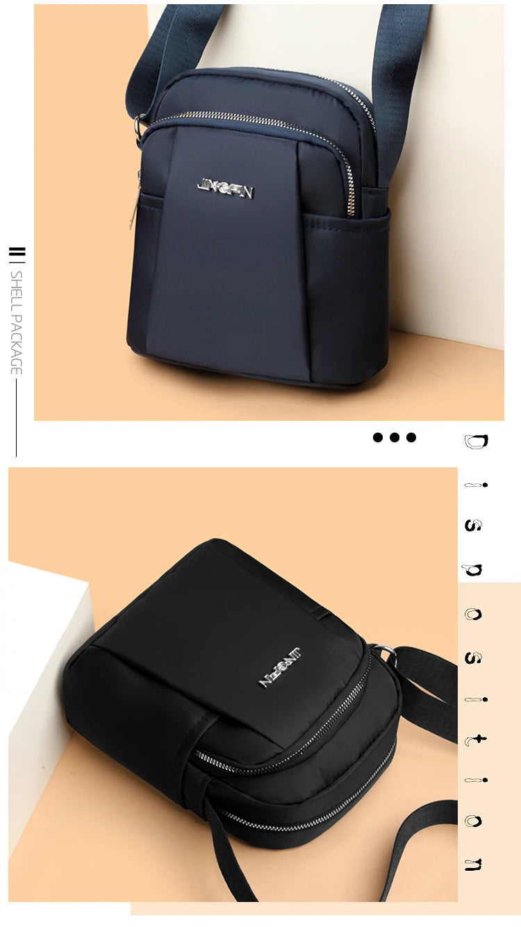 Women's Waterproof Shoulder Bag - Fashion Crossbody with Organizer Pockets for Phone, Keys & Essentials