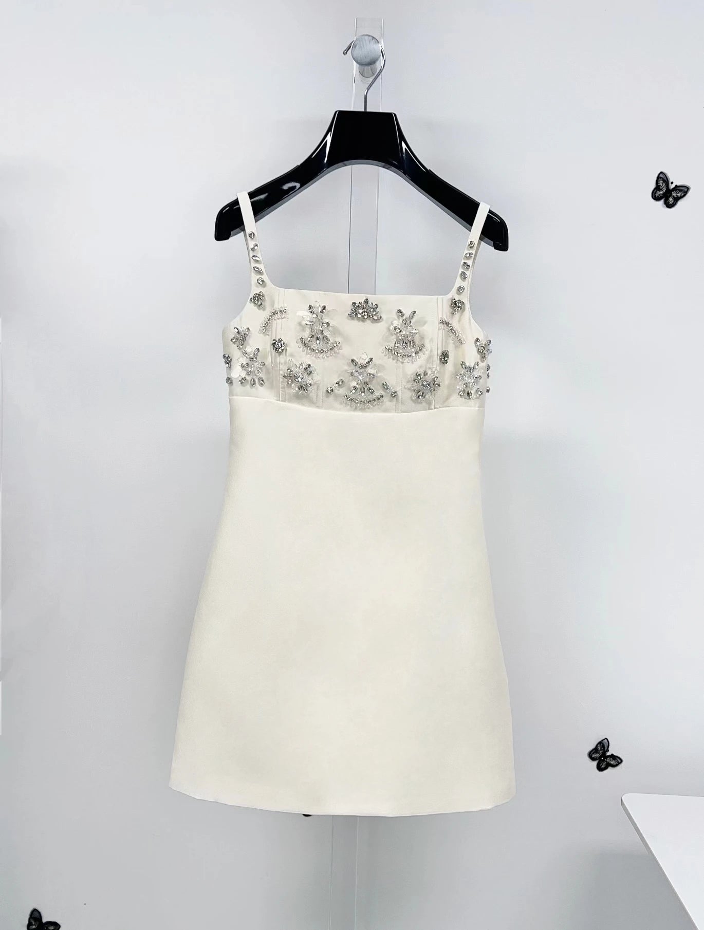 Summer New Sexy Sparkling Diamond High-Defn Beaded Acetate Strapl Gown for Women Par Ball Gown Dr