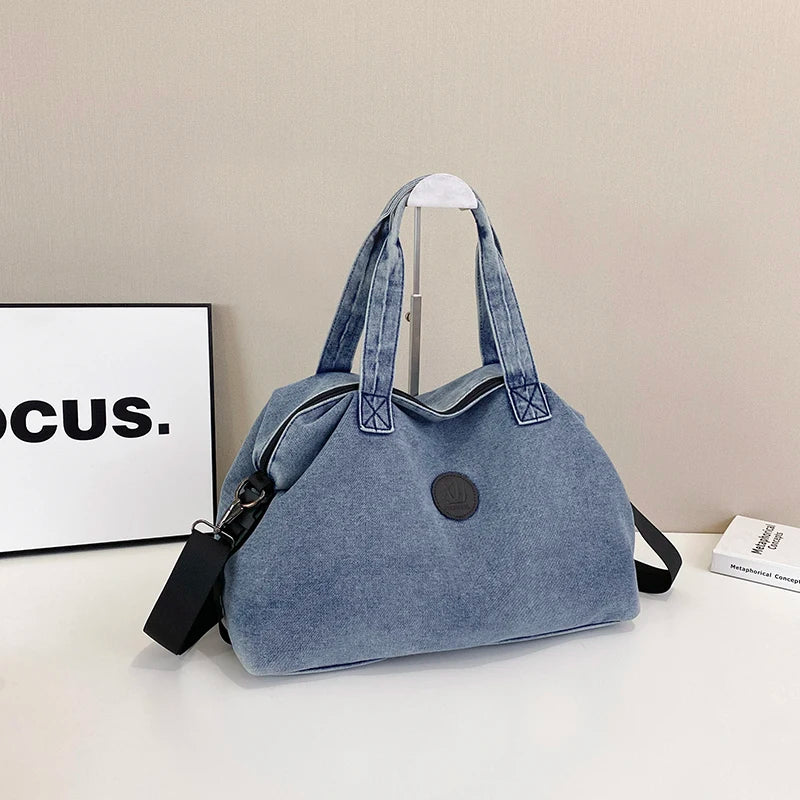 Fashion Big Denim Handbag Women Bag Lady Shoulder Messenger Bags Jeans Luxury Female Large Capacity Travel Tote bags
