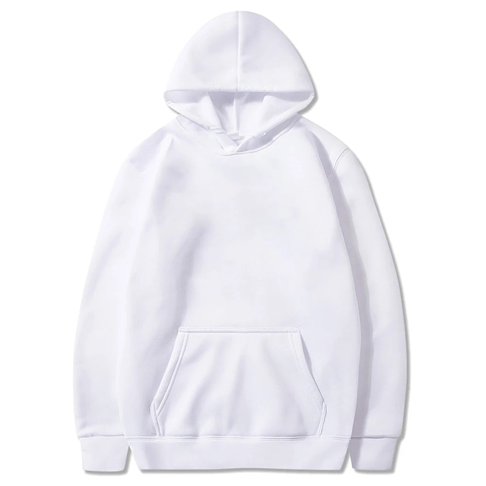 Spring Autumn Fashion Men's Women's Hoodie Casual Hoodies Pullovers Sweatshirts Men's Top Solid Color Hoodies Sweatshirt Male