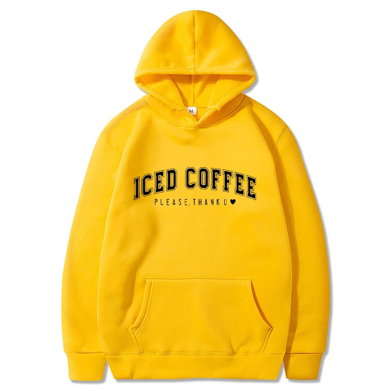 Men Letter Graphic Printed Hoodies Women Fashion Drawstring Long Sleeve Pocket Sweatshirts Casual Harajuku Hooded Pullover Coat