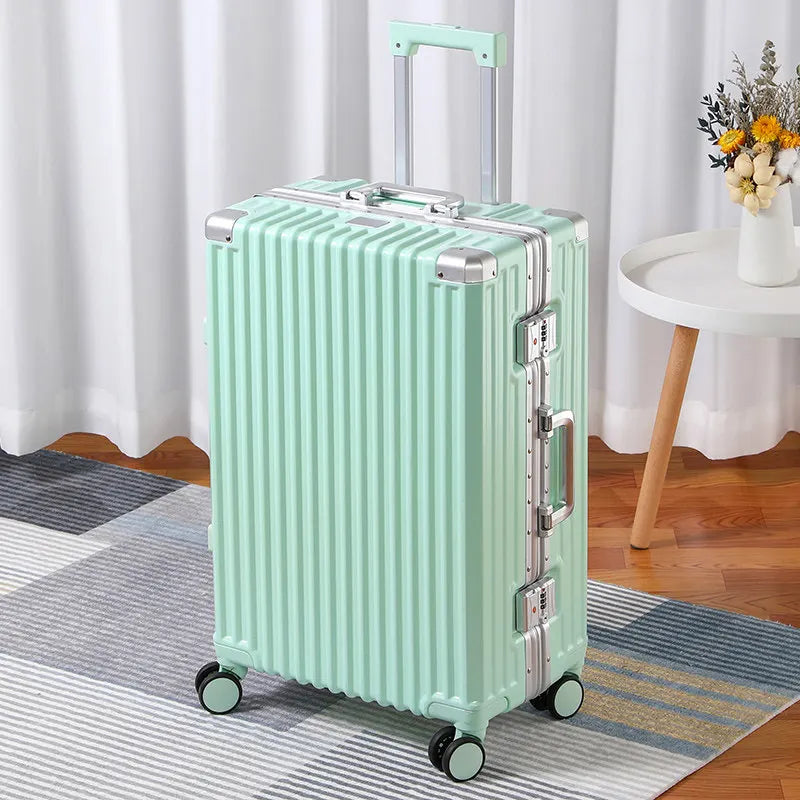 Carrier 28-inch Large-Capacity Suitcase Aluminum Frame Thickened Trolley Case Business Luggage Combination TSA Lock