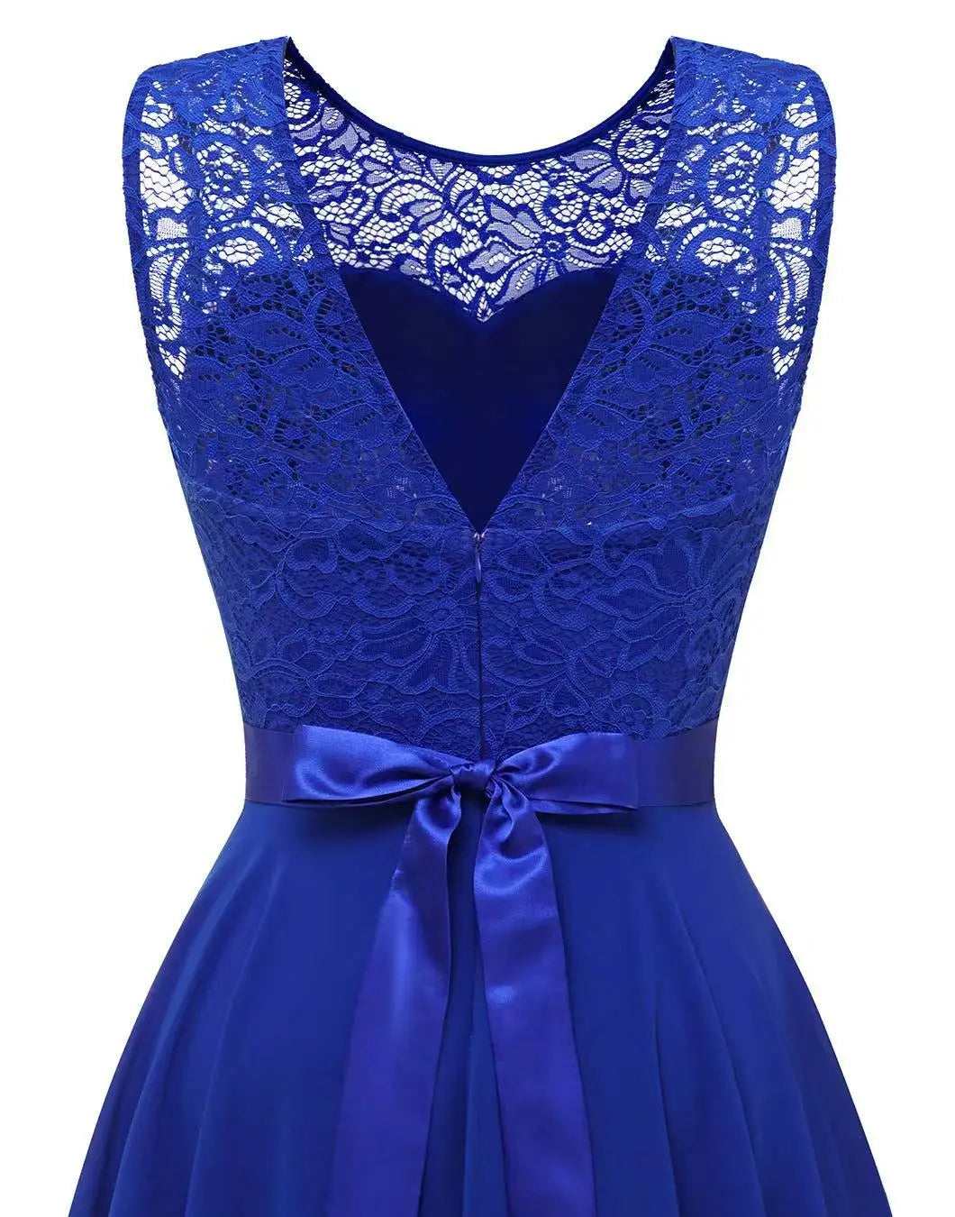 Sexy Lace Trim Chiffon Midi Dress Women's Party Dress Evening Dress Formal Dress Flared Hem Wedding Guest Dress Flowy A-line
