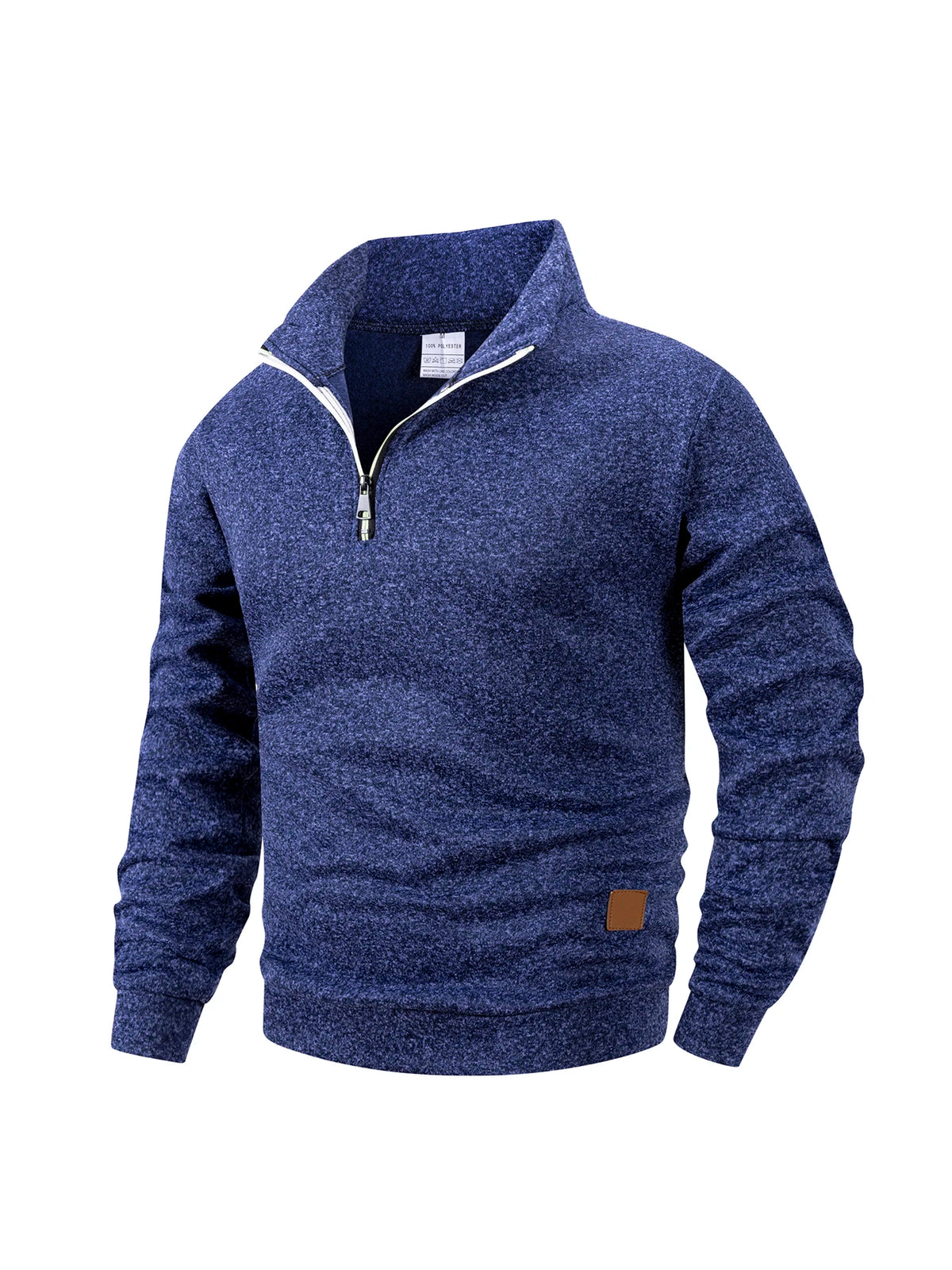 Men's Fleece Warm Hoodies Autumn Winter Fleece Long Sleeve Sweatshirts Men Clothing Fashion Color Pullover Slim Fit Hoodie Coat