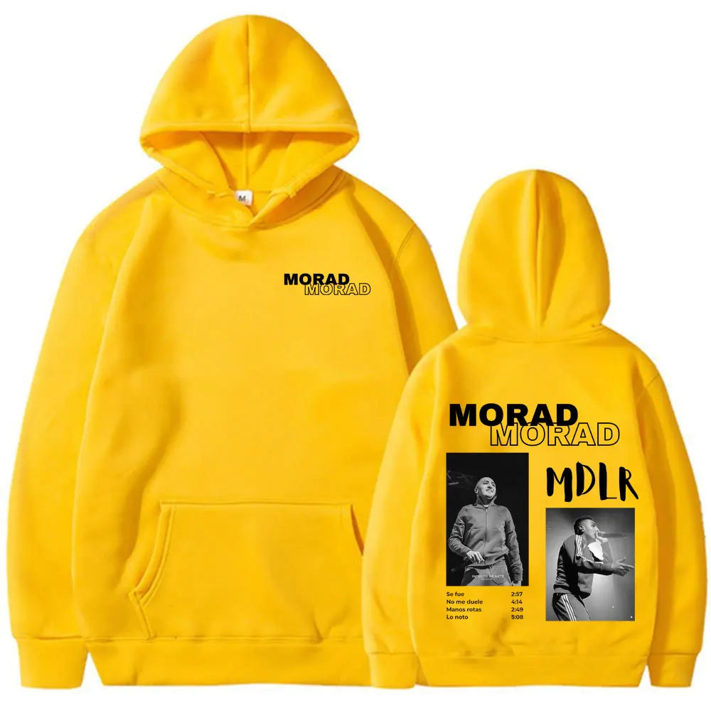 Rapper Morad MDLR Tour Album 2025 Hoodies Men Women Clothing Hip Hop Fashion Hooded Sweatshirts Long Sleeve Pullovers Streetwear