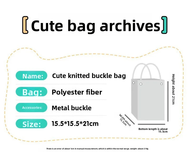 Colorful Stripe Handbag Large Capacity Bucket Rope Knot Spring Autumn Travel Versatile Soft Polyester Lining Mobile Phone Bag