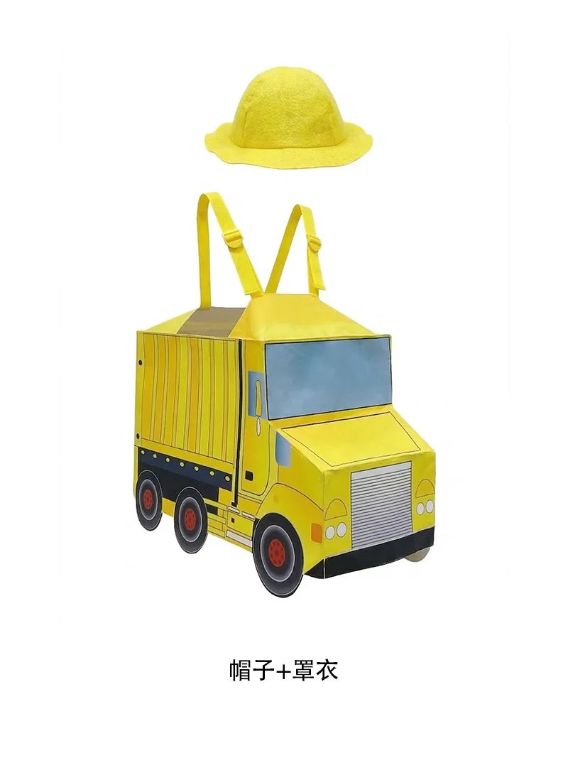 Halloween Carnival Enfant Construction Vehicle Police Car Costume Niño Ambulance Onesie Kindergarten Fire Truck Performance Suit