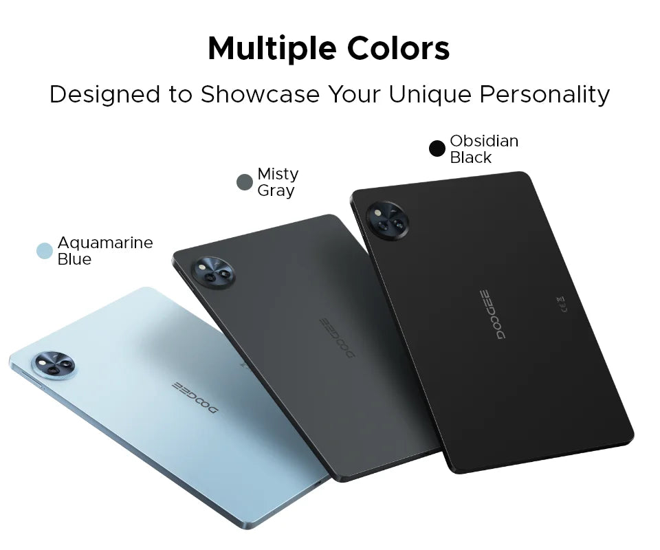 DOOGEE U11 Android 15 Tablet 11" Ultra-clear 90Hz Display 16GB(4+12) 128GB 8580mAh Battery Unisoc T606 octa-core Dual Speaker