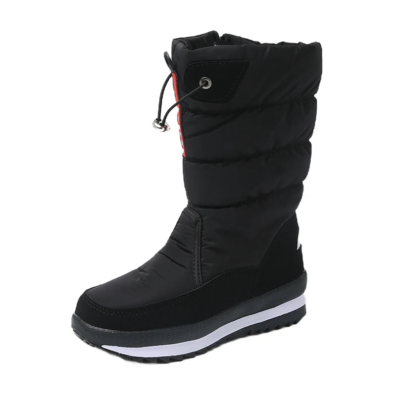 Autumn and Winter Cold-Proof Snow Boots for Men and Women, New Style, Fleece-Lined, Thickened, Non-Slip Cotton Shoes, Waterproof