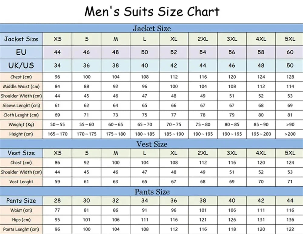 Stylish Pink Men's Suit Set 2PCS  For Wedding Formal Business Men's Suit Set Stylish Office Men's Suit Set