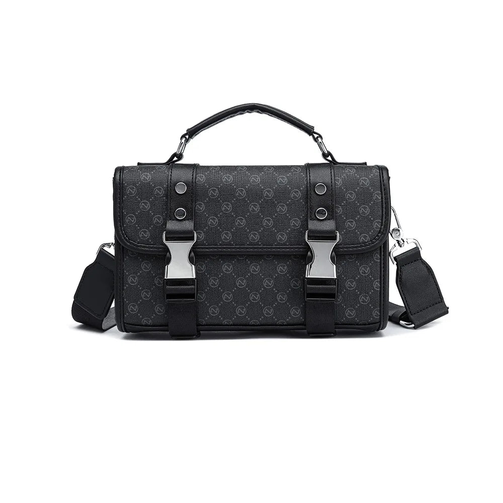 Fashion Plaid Men's Crossbody Bag Large Capacity Shoulder Messenger Bag Men Luxury Flap Crossbody Bags Male Rectangle Handbags