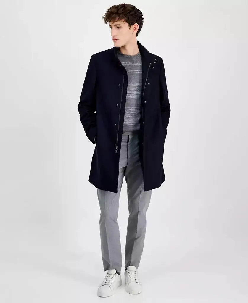 Calvin Klein | Men's Mayden Slim-Fit Wool Blend Overcoat