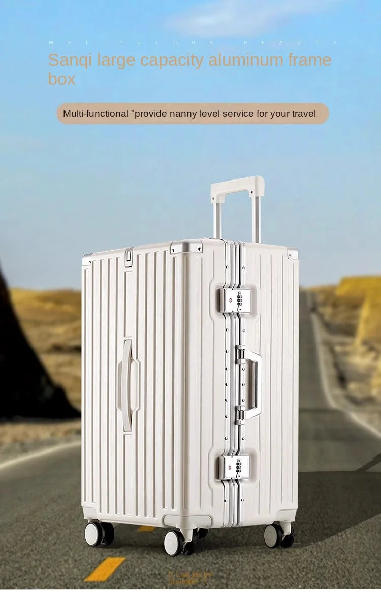 Large Capacity Suitcase 30-inch Sturdy and Durable ABS+PC Rolling Luggage Aluminum Frame Cabin Trolley Case 20 inch Boarding Box