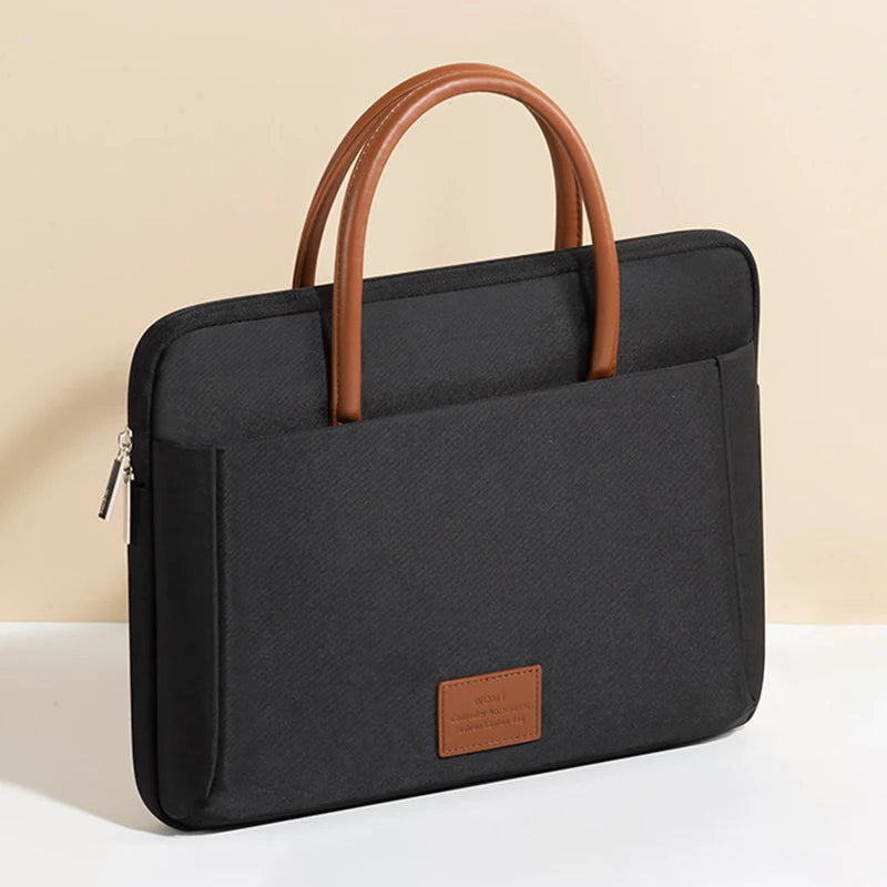 Business Laptop Bag Stylish Women Tote Bags Slim Briefcase For 13 14 15.6 Inch Macbook Air Pro Acer Huawei Asus Dell Lenovo Case