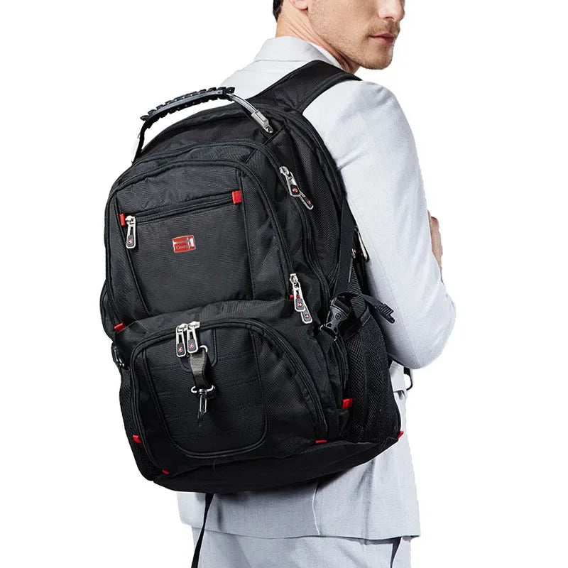 2026 Swiss-Multifunctional bags Durable 17 Inch Laptop Backpack, Travel Bag,College Bookbag,USB Charging Port,Water Resistant