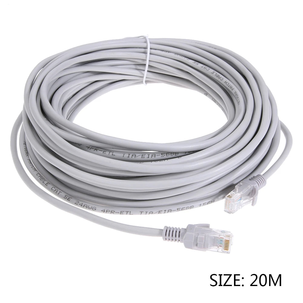 1-30m Router Computer Ethernet Cable High Speed LAN Cord with RJ-45 Connector Internet Network Patch Cord for PC Router Computer