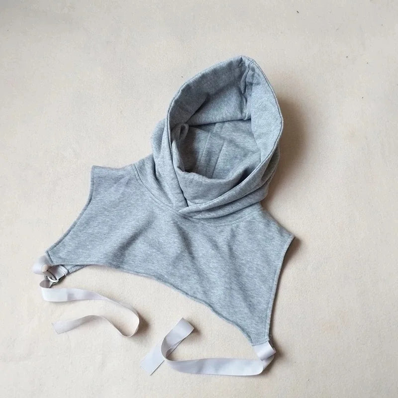 2025 Korean Fashion Hip Hop Punk Cropped Hoodie Men Women Techwear Style Adjustable Sport Casual Sleeveless Hoodies