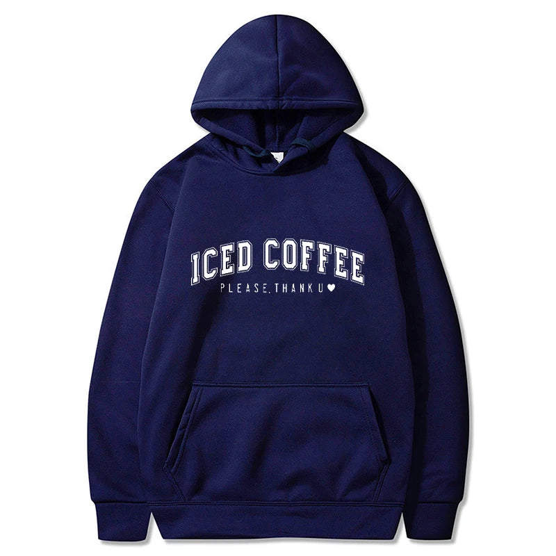 Men Letter Graphic Printed Hoodies Women Fashion Drawstring Long Sleeve Pocket Sweatshirts Casual Harajuku Hooded Pullover Coat