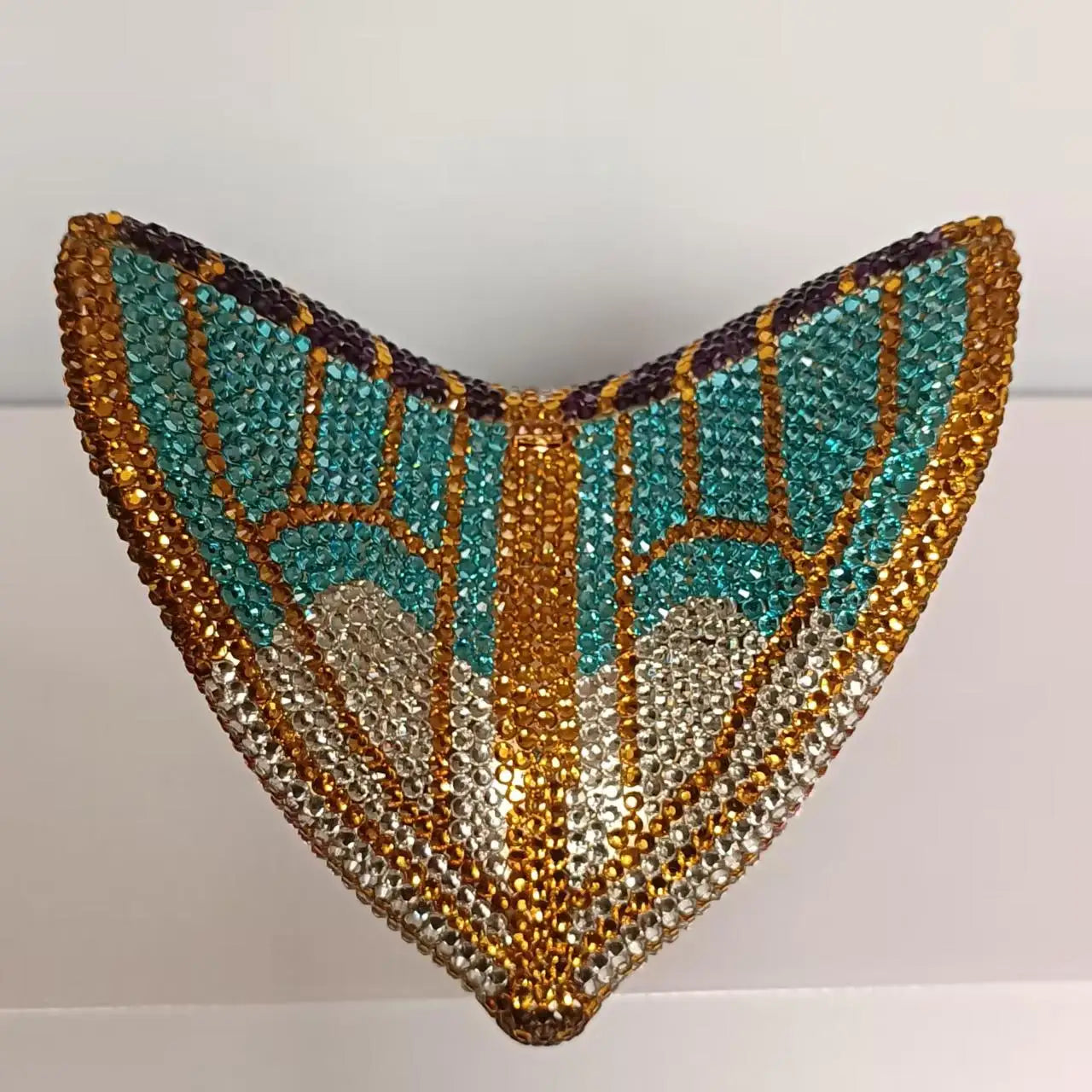 Women Butterfly Diamonds Evening Clutch Purse Luxury Metal Gems Evening Bags Dinner Party Handbag and Purses Bridal Crystals Bag