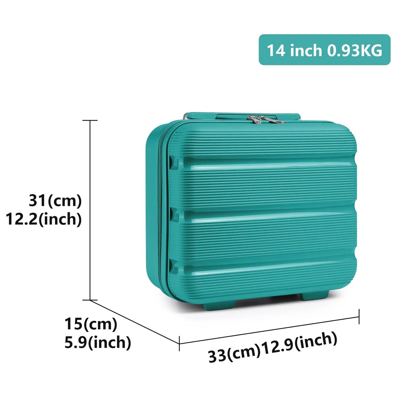 KONO cosmetics Case WOMEN'S & girls Hard Case Small Beauty Case hand luggage Cabin Luggage Practical & Compact