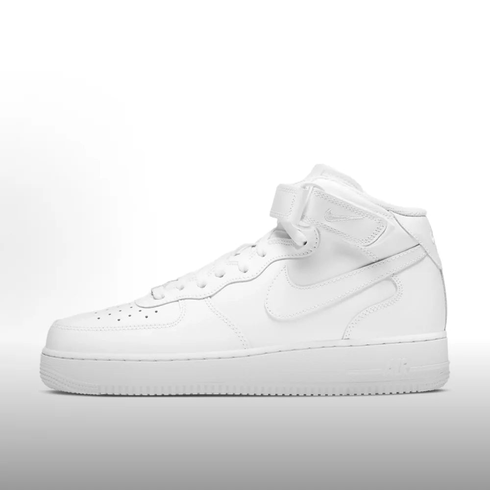 Nike Air Force 1 '07 Mid Unisex Casual Sneakers Iconic Leather Mid-Top Classic Comfort Shoes CW2289-001