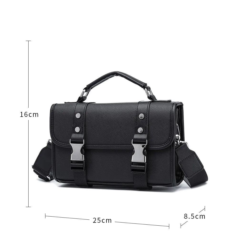Fashion Plaid Men's Crossbody Bag Large Capacity Shoulder Messenger Bag Men Luxury Flap Crossbody Bags Male Rectangle Handbags