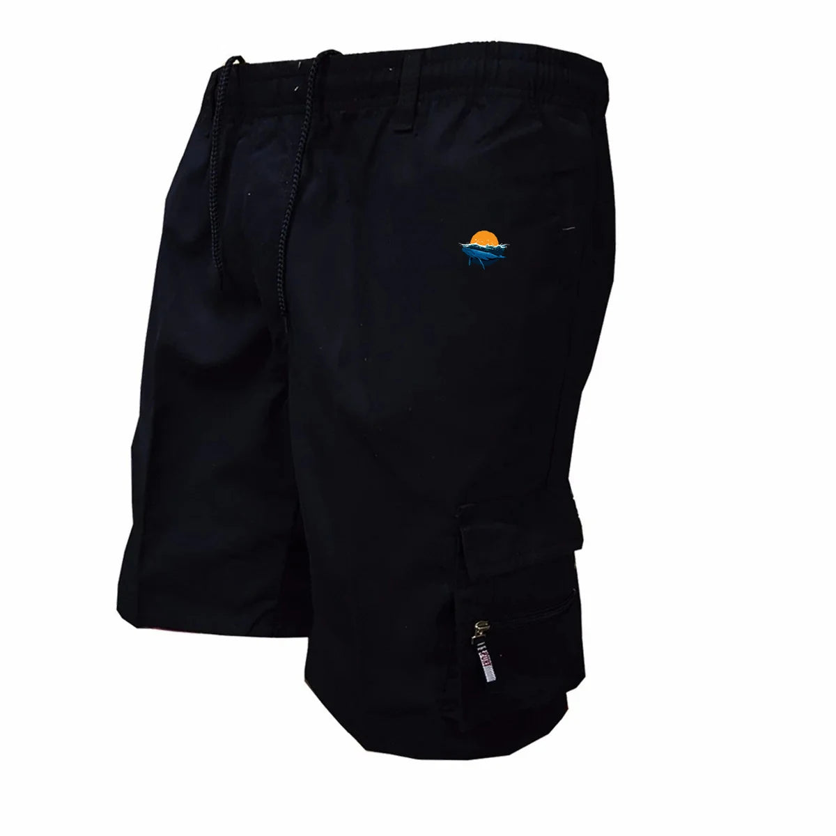 Summer Men's Casual Multi-Pocket Outdoor Sports Fitness Shorts Loose Fit High Waist Straight Leg Workwear Shorts