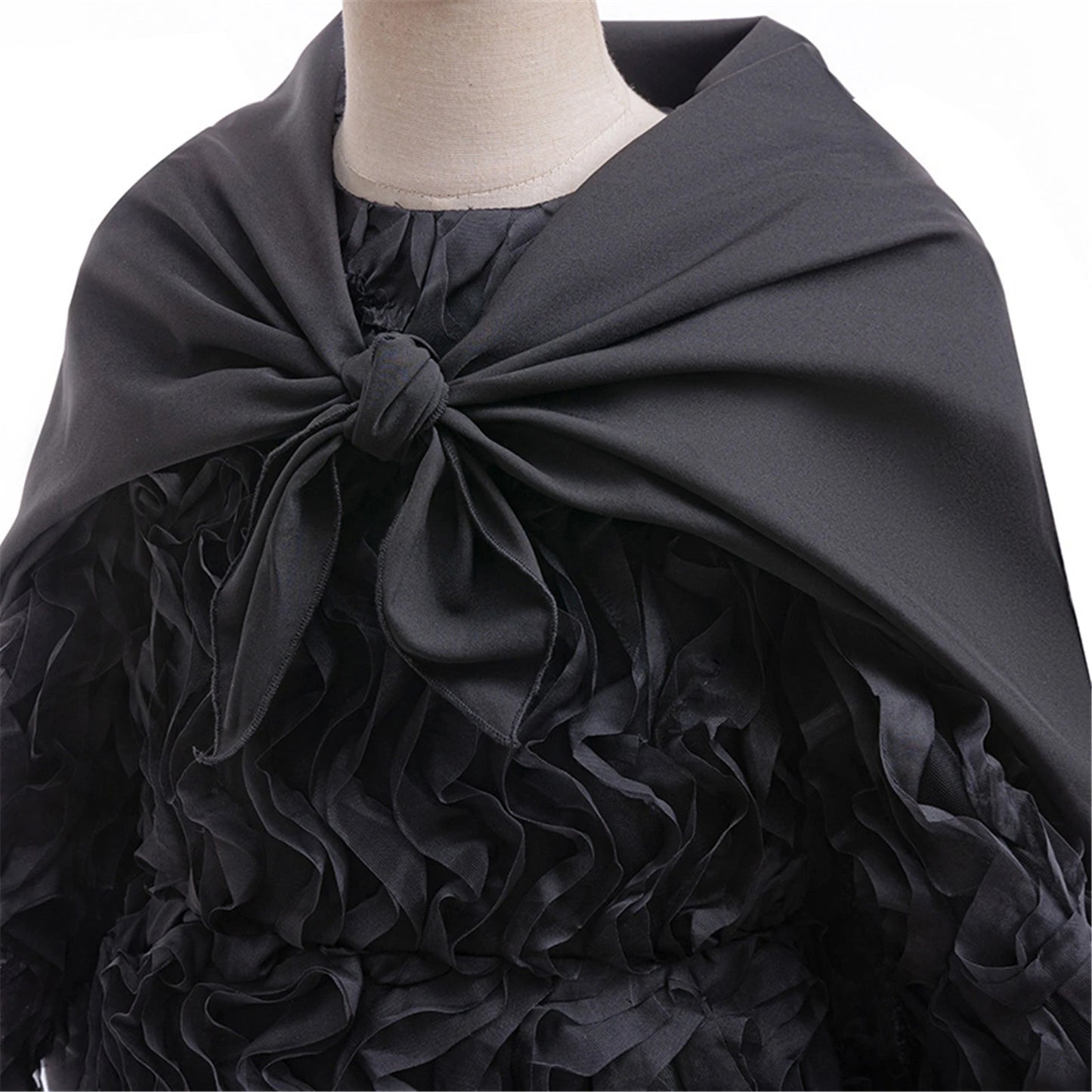 Kids Elphaba Cosplay Costume Elegant Black Dress Top with Hat Disguised Uniform Stage Halloween Party Masquerade Outfits