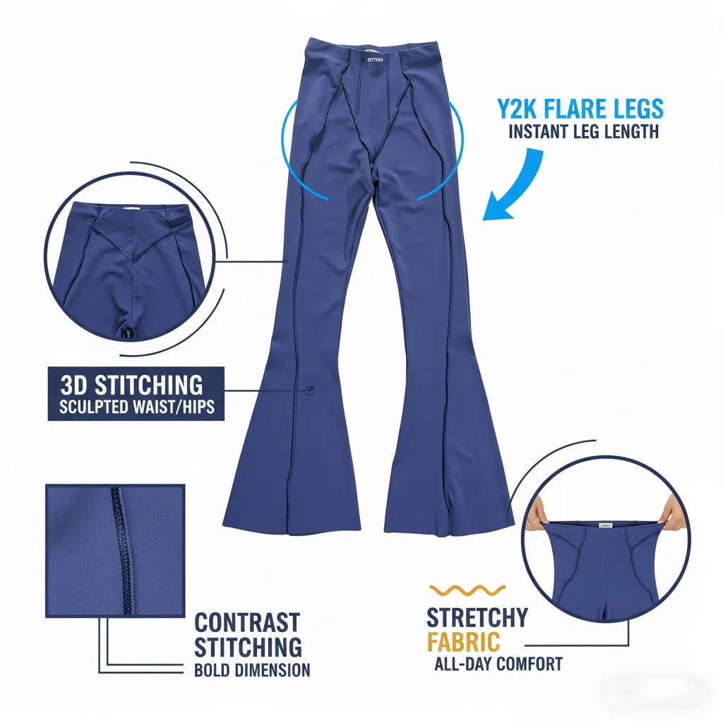 2026 BetterMe Seamless Yoga Flare Pants, High-Waisted Butt-Lifting Training Pants, Women's Running and Gym Workout Leggings