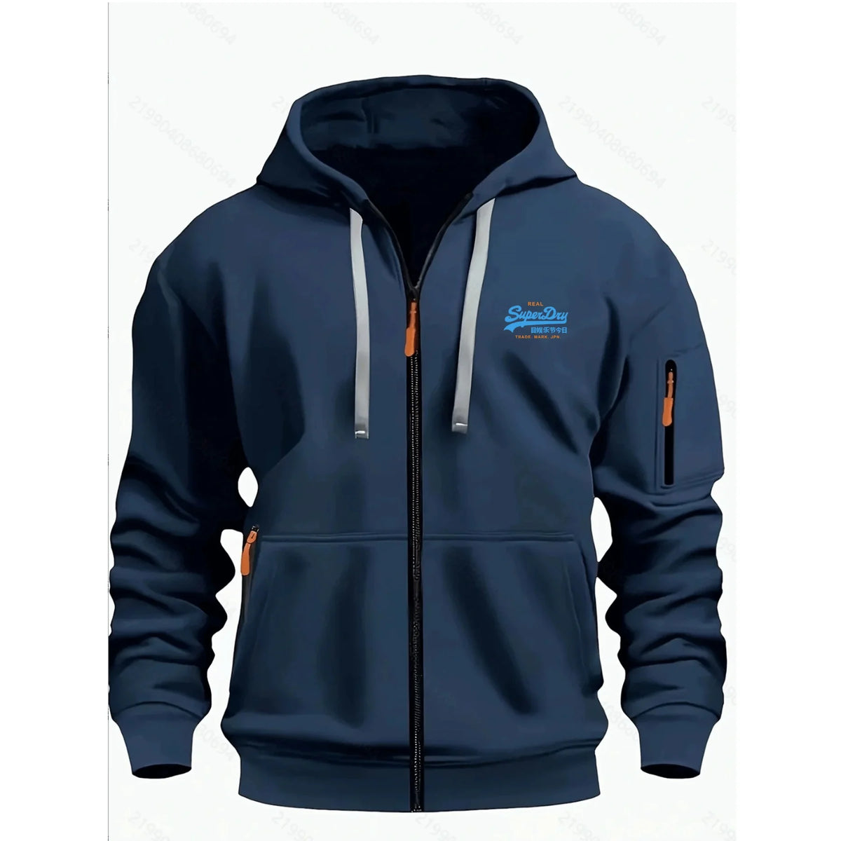 Men's Autumn Winter Hoodies Long Sleeve Sweatshirt Zipper Design Hooded Sweatshirt Men Sportswear Slim Fit Casual coat men tops