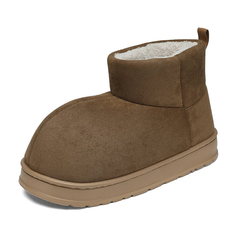 Popular Men's Big-Toe Snow Boots with Plush Lining and Warm Cotton Shoes