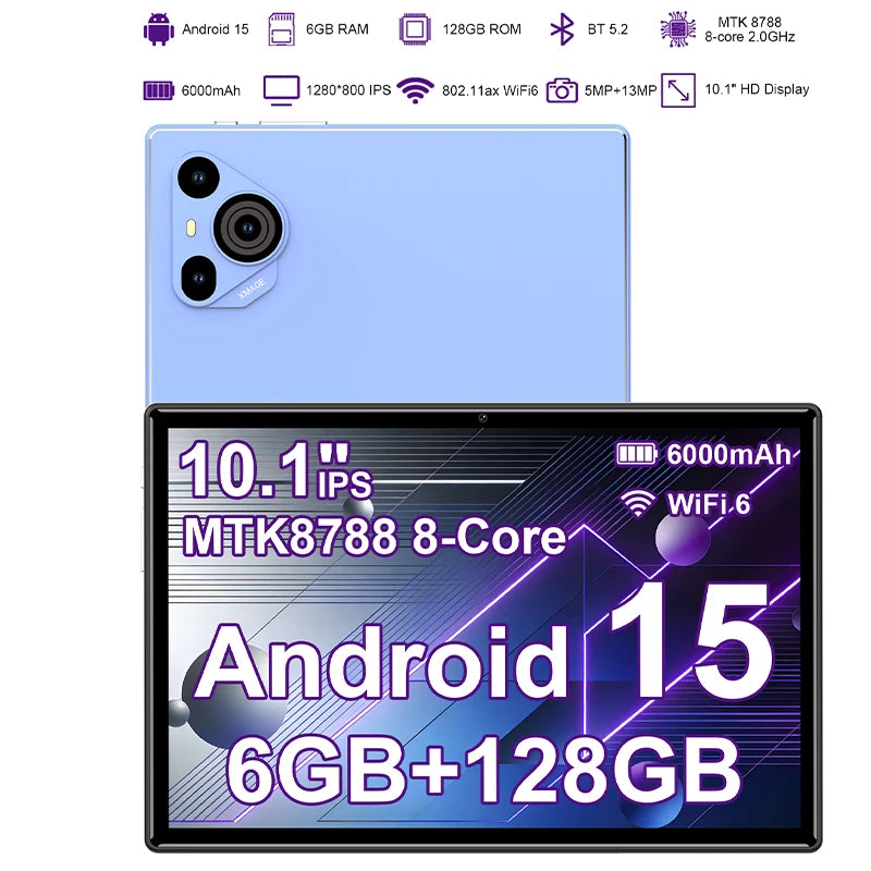 2026 New Google Pad 10.1 Inch Tablets Octa Core 6GB RAM 128GB ROM Dual 4G LTE 5G WiFi Android Tablet PC 6000mAh