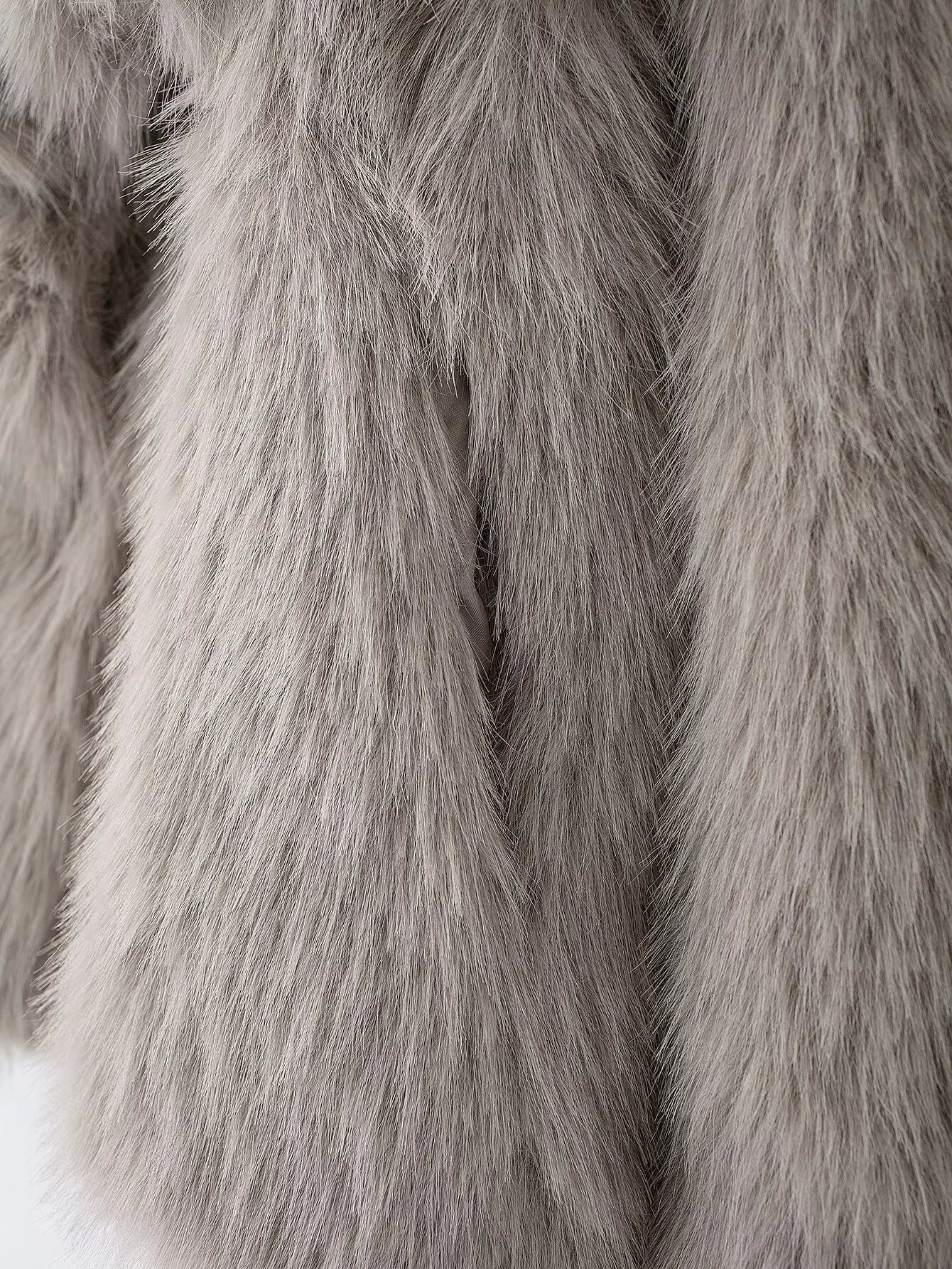 HH 2025 Winter Coats For Women New Artificial Fur Effect Loose Cropped Coat Female Versatile Streetwear Women's Cardigan