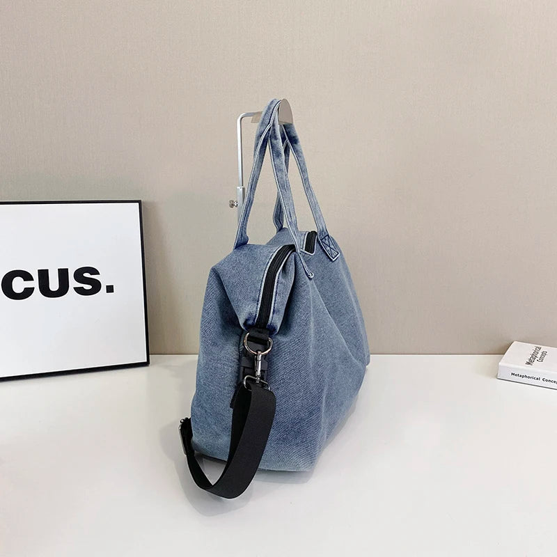 Fashion Big Denim Handbag Women Bag Lady Shoulder Messenger Bags Jeans Luxury Female Large Capacity Travel Tote bags