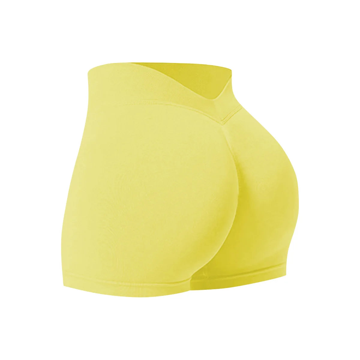 Women Summer V- Waisted Yoga Shorts Fashionable and Sexy Running Fitness Pants Gym High Elastic Hip Liftting Sports Shorts