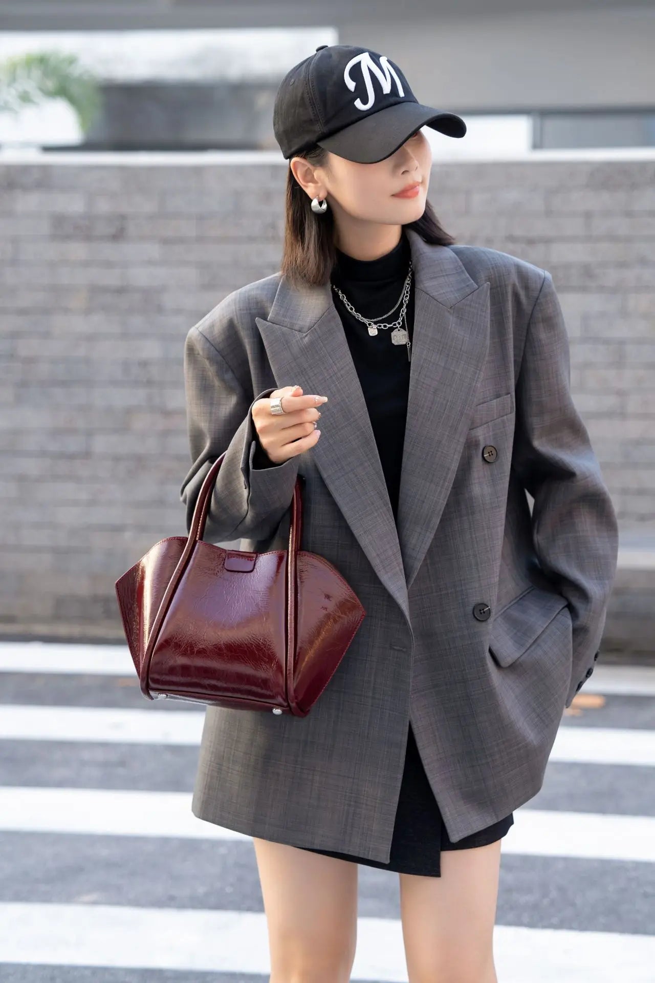 YANATARI Genuine Leather Woman Bag Shoulder Bag Handbags Ladies Crossbody Bags Luxury Designer Minimalism Bag Cowhide Bucket Bag