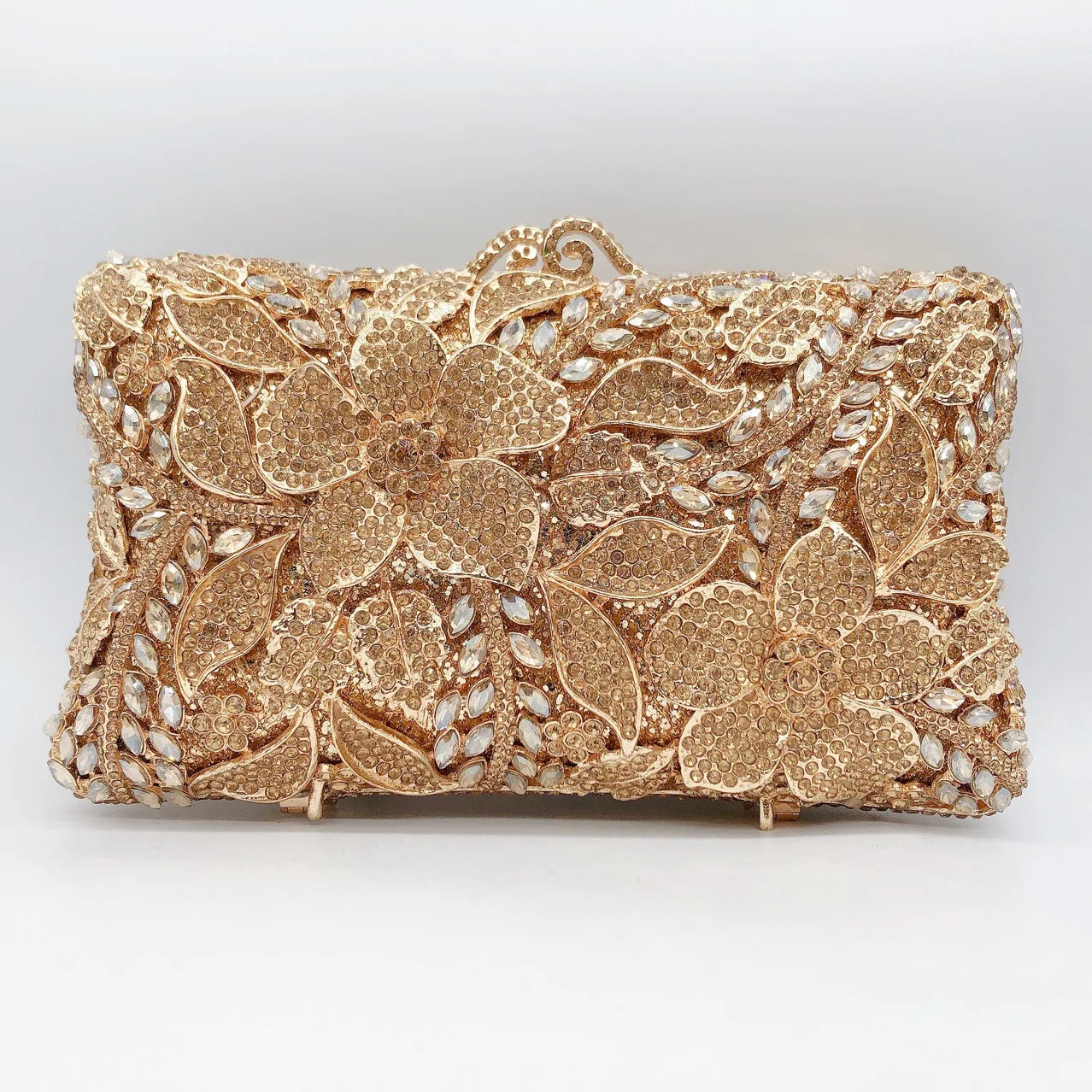 XIYUAN Evening Bags Gold/Silver Chain Shoulder Bags for Women Handbags Stones Day Clutches Diamonds Metal Ladies Clutch Handbags