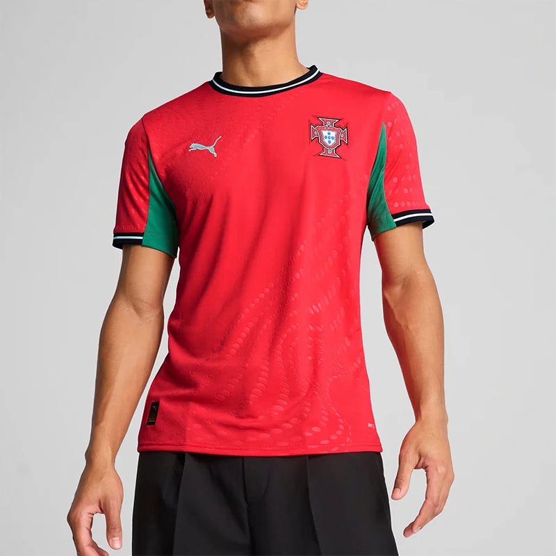 Puma genuine Portugal women's home fan edition men's short sleeved football jersey 780768-02