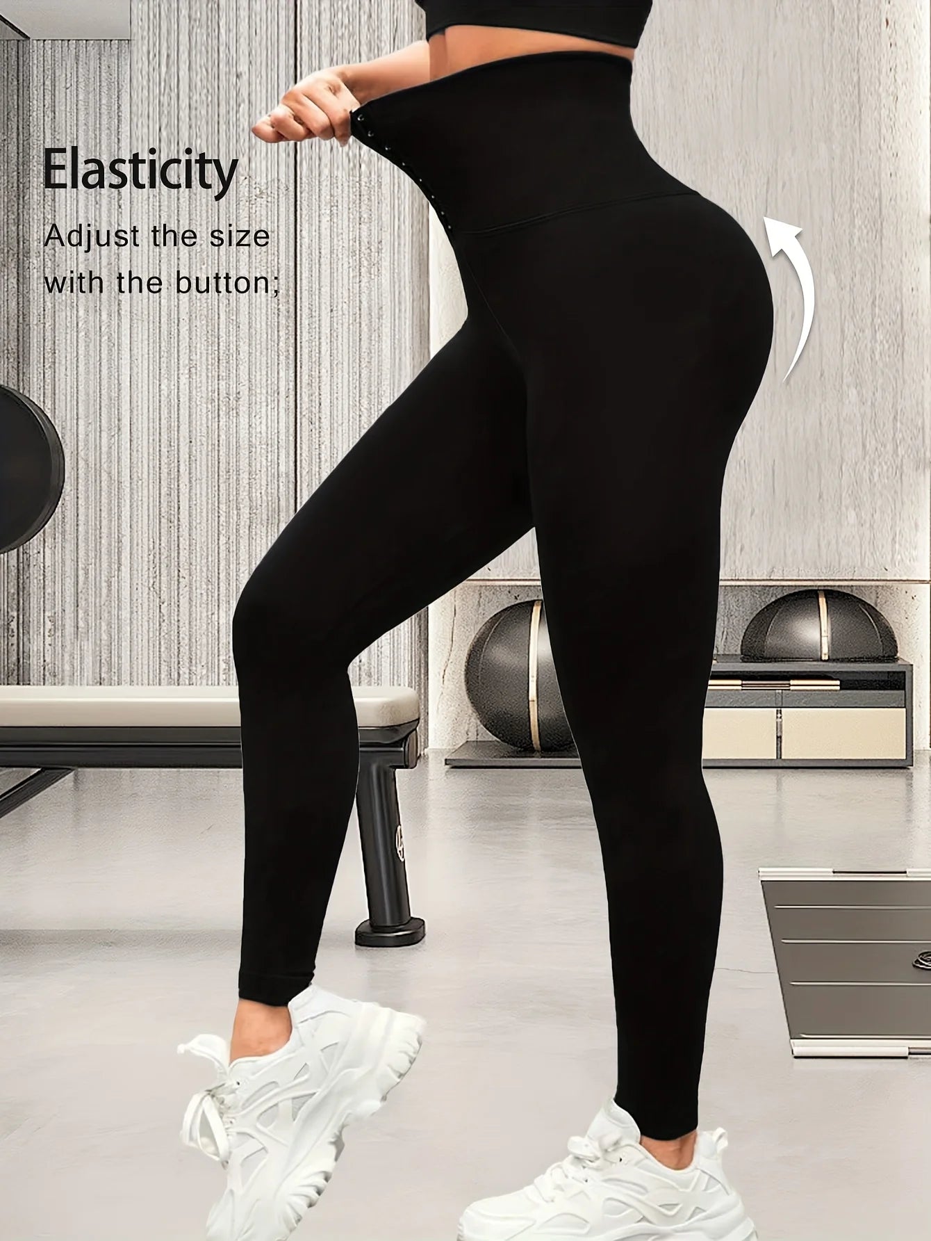 Women's high waisted shaping leggings, with a waist that tightens and a waist and hips that elevate the corset