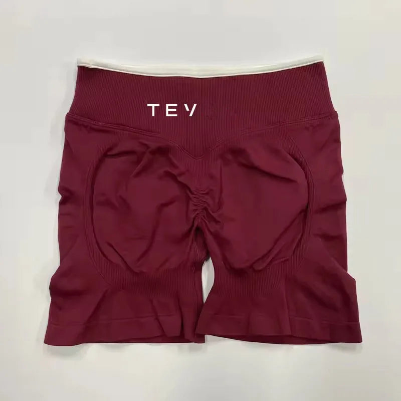 Ignite Sculpt Series Logo Scrunch Seamless Leggings Women Yoga Pants Hip Lifting Running Exercise Gym Sports Bra Fitness Shorts